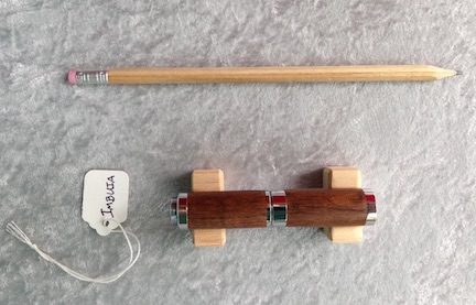 Lipstick pen, shown with pencil